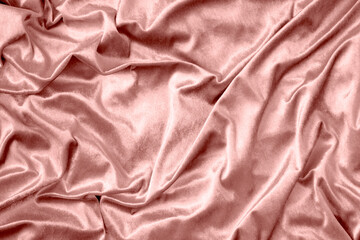 Pink shiny silk fabric texture
