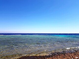 Sea, beach and sky Dahab Egypt Blue Hole
