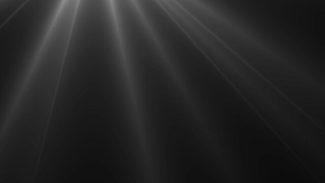 Smooth Light Rays Emitted From Angle in Black Background. Optical Flare Large Rays isolated. Alpha. Overlay Lights 