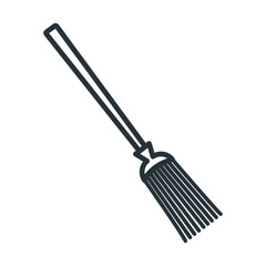 Broom icon vector on trendy design