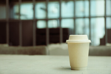 Coffee on the table in the office