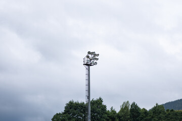 high soccer field light pole