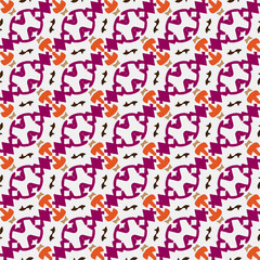Seamless diagonal pattern. Repeat decorative design. Abstract texture for textile, fabric, wallpaper, wrapping paper. 