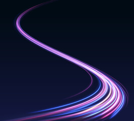 Concept of leading in business, Hi tech products, warp speed wormhole science vector design. Horizontal speed lines background.