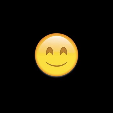 'Blush' Animated Emoji with transparant alpha background, ready to be used on your footage.