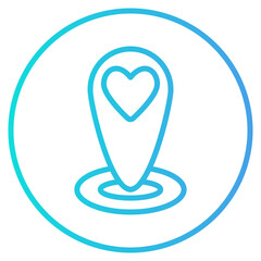 Placeholder icon in gradient style, use for website mobile app presentation