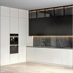 3d render modern kitchen decoration interior design inspiration
