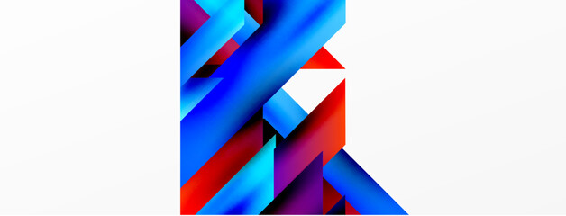 Fototapeta premium Modern trendy minimalist abstract background. Geometric pattern design, 3d and shadow effects. Vector Illustration
