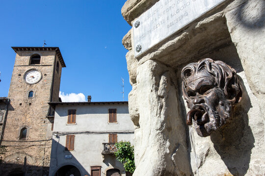 fanano historical center mountain village in the park of frignano northern apennines
