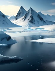 Fototapeta na wymiar Arctic and Polar landscapes