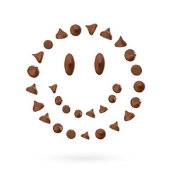 Chocolate chips, Choco Chip in Smiley Face 