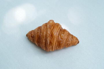 Close up plain butter croissant