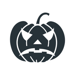 Halloween pumpkin icon vector on trendy design