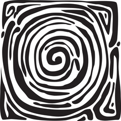 Vector collection of seamless organic patterns in monochrome colors