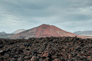 Paisaje volcánico en Lanzarote