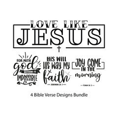 4 Bible Verse Designs Bundle