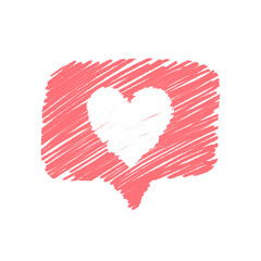 heart icon button, love icon