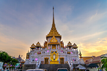 Wat Traimit Withayaram Worawihan, Temple of the Golden Buddha in Bangkok, Thailand.