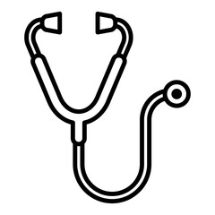 Stethoscope icon vector on trendy design