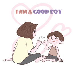 The child will fulfill his mother's promise.