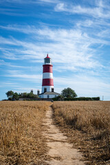 Fototapeta na wymiar Happisburgh Lighthouse in Norfolk, UK