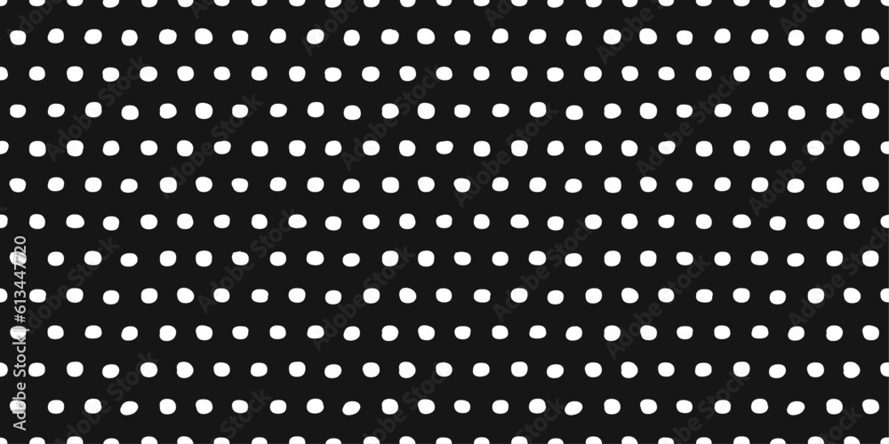 Aufkleber White polka dots, vector repeating grid with white dots. Vector simple pattern, for print and interior. Simple pattern, alternating shapes.