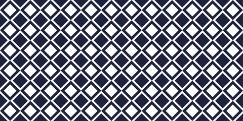 Blue and white repeating diamonds. Vector simple pattern, for print and interior. Simple pattern, alternating shapes.
