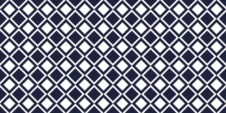 Blue and white repeating diamonds. Vector simple pattern, for print and interior. Simple pattern, alternating shapes.