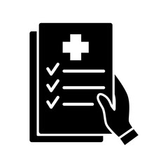 Obraz premium Medical Report line flat vector icon