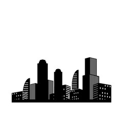 Fototapeta premium City Landscape Silhouette