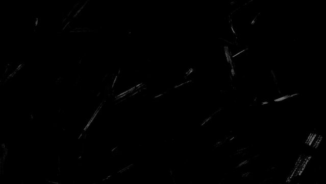 4K Vintage film grunge on black background, old grunge video with dust grain texture overlay effects. Easy to use, variation 04