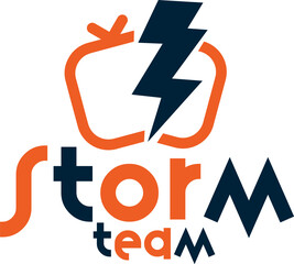 Logo Storm Team for advertising, creative design and teamwork3