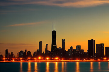 Obraz premium Chicago skyline pictures