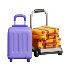Travelling Vacation 3D Icon