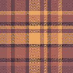 Fabric vector check of plaid textile pattern with a background seamless tartan texture.