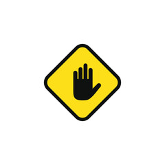 Obraz premium Do not enter caution warning symbol design vector