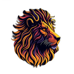 lion head vector