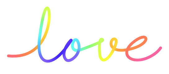 Simple Illustration for Valentine's Day. Colorful Hand Drawn 