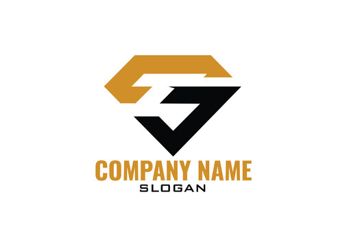 initial ST diamond logo, letter ST, TS OR Diamond logo.