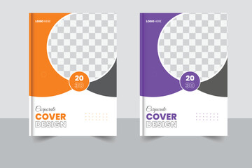 Blue corporate identity cover business vector design