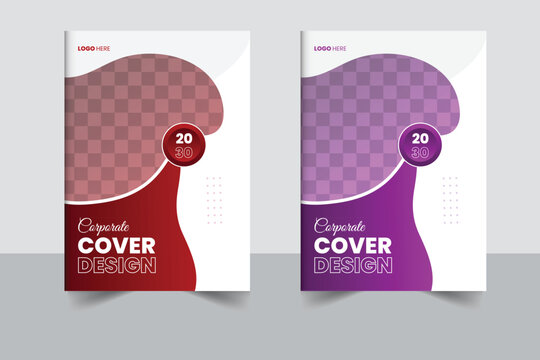 Blue corporate identity cover business vector design