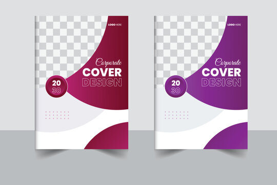 Blue corporate identity cover business vector design