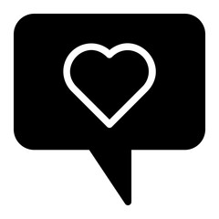 heart glyph icon