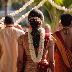 Hindu wedding. Generative AI.