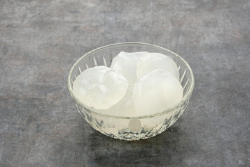 Siwalan or Lontar, (Borassus Flabellifer) served on bowl
