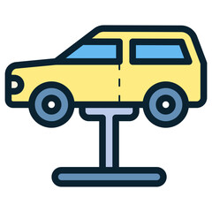 car hydraulic lift icon
