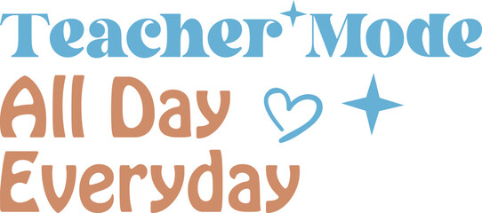 Retro Teacher Sublimation Design Bundle