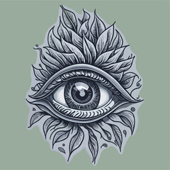 The eye tattoo created by Esancai