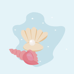 Seashell Serenade Illustration