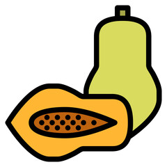 papaya tropical fruit nature summer